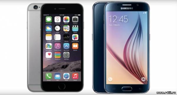 Неравный бой: сравнение размеров iPhone 6 и Galaxy S6